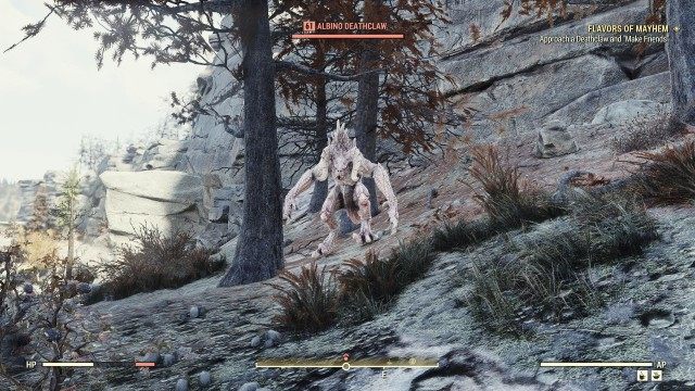 Approach a Deathclaw and "Make Friends"
