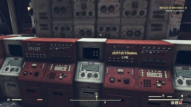 fallout 76 initiate of mysteries cant report to cryptos