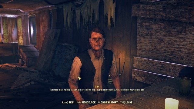 (Optional) Speak to Mort about building at your C.A.M.P.