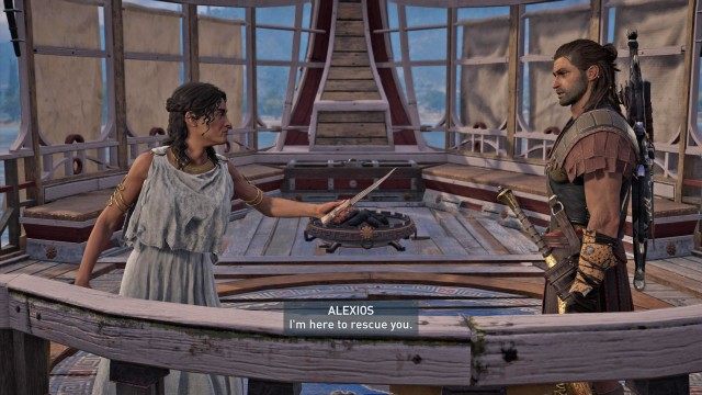 Board the pirate ship to rescue Kleio