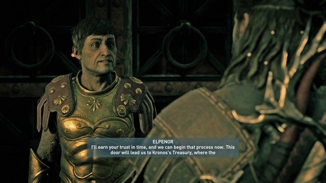 Talk to Elpenor at Kronos's Treasury