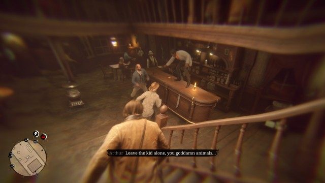Find Lenny in the saloon