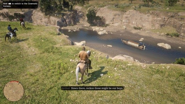 Get on your horse / Mount your horse / Find the boat