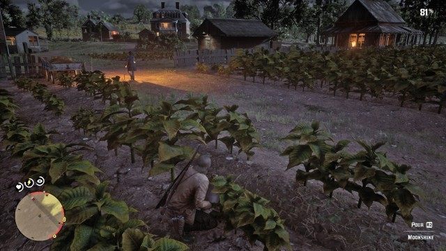 Douse the tobacco fields with moonshine