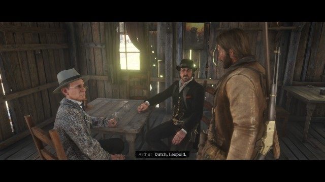 Mount your horse / Meet Dutch in the saloon