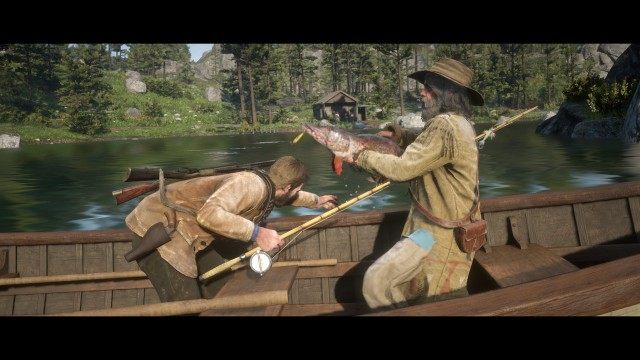 Row to the fishing spot / Catch the legendary northern spike