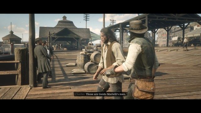 Follow Charles to the docks