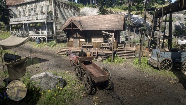 Drive the wagon to Strawberry / Park the wagon near the post office