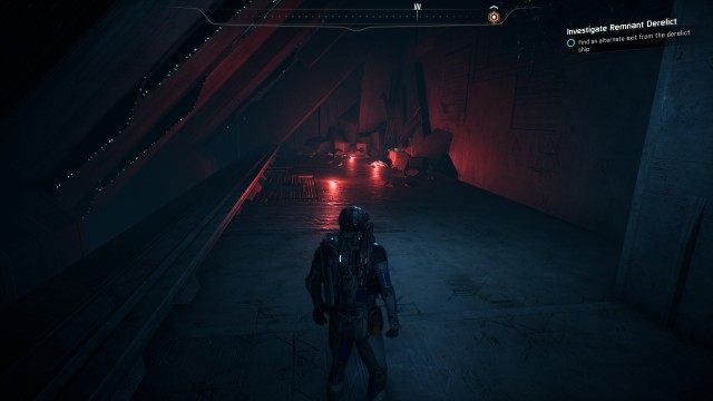Find an alternate exit from the derelict ship
