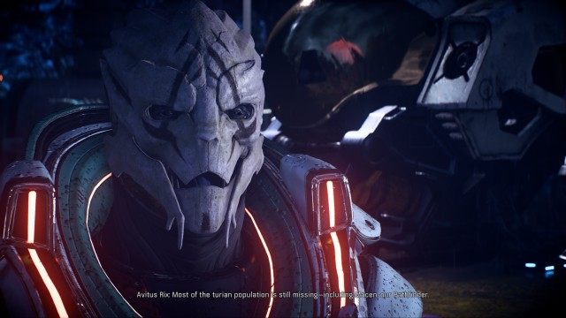 Speak with the turian leader