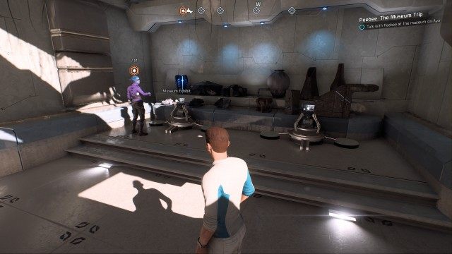 Talk with Peebee at the museum on Aya