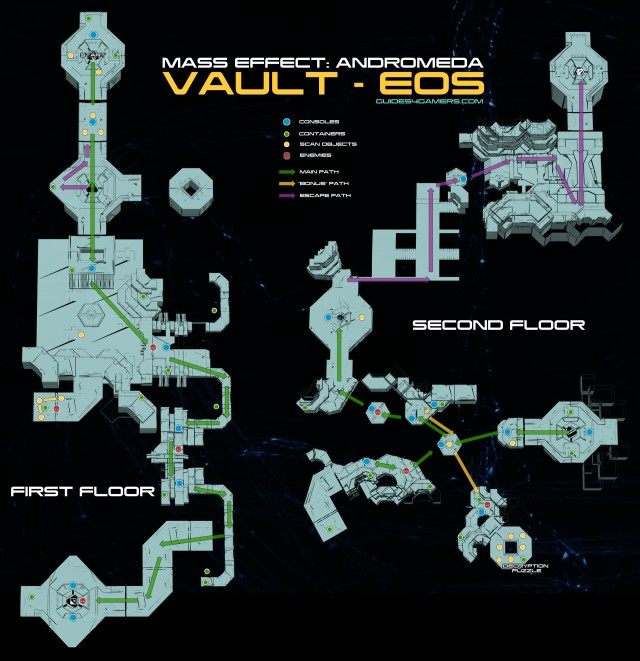 Map of the Remnant vault on Eos