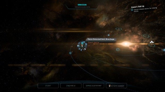 Search Eriksson sector for missing shuttle