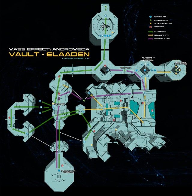 Map of the Remnant vault on Elaaden