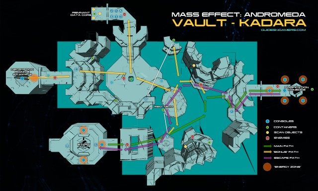 Map of the Remnant vault on Kadara