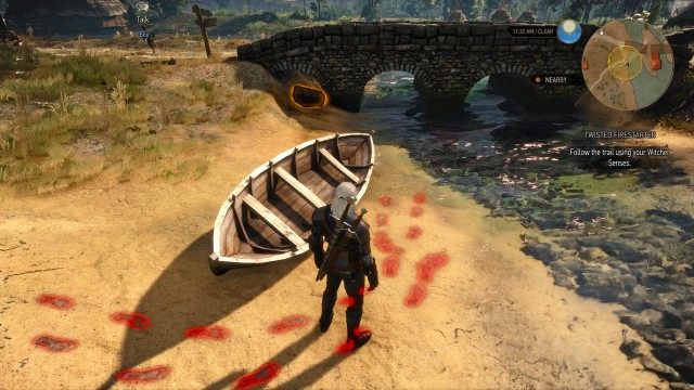 Follow the trail using your Witcher Senses.