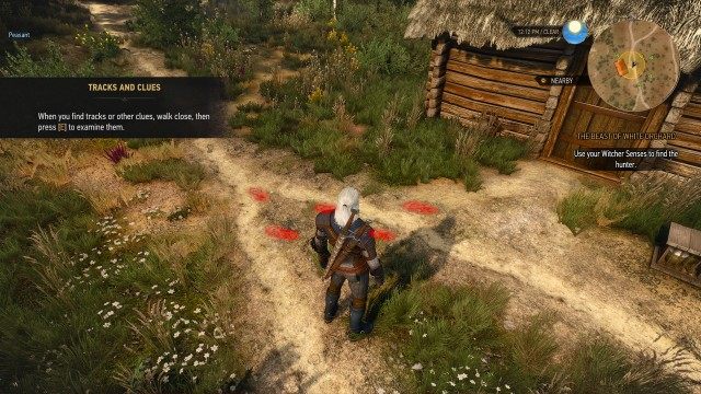 Use your Witcher Senses to find the hunter.