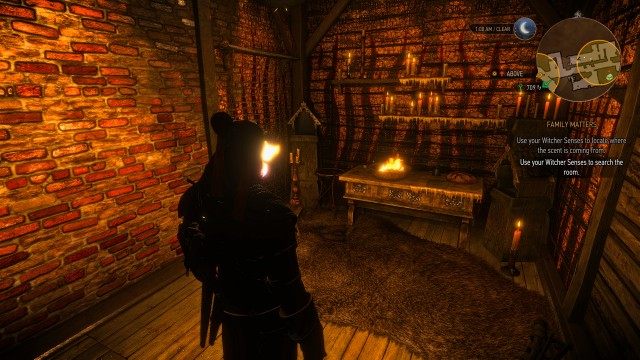 (Optional) Use your Witcher Senses to locate where the scent is coming from.
