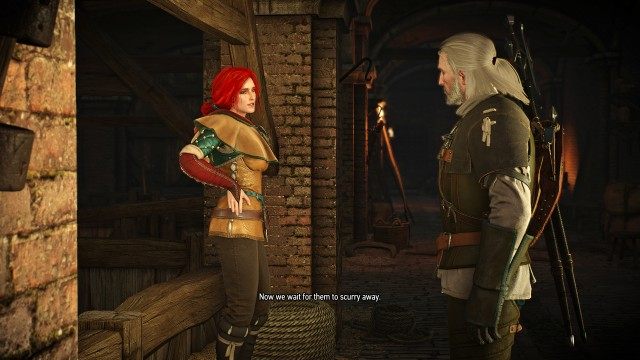 Tell Triss you've completed your task. / Talk to Triss after she activates the spell.