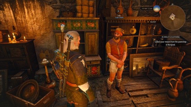 Collect your reward from the pawnshop in Novigrad.