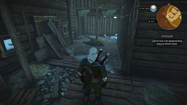 Look for Cerys in the abandoned home using your Witcher Senses.