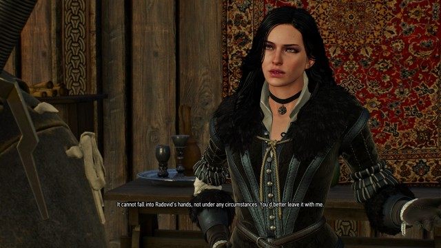 (Optional) Talk to Yennefer about the crystal from Philippa's megascope.