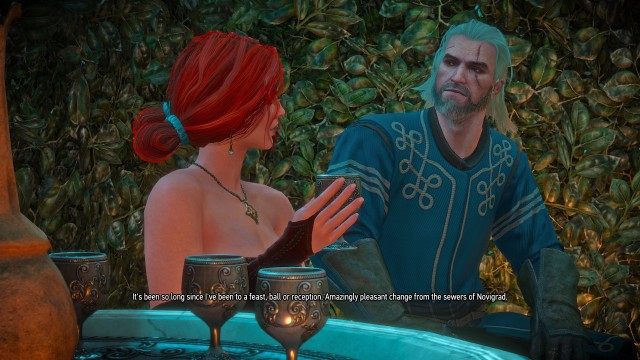 Wait on the bench with Triss Merigold.