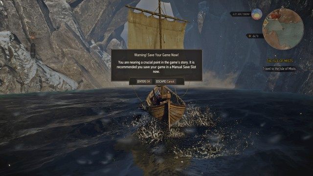 Go to Skellige. / Get on a boat. / Travel to the Isle of Mists.
