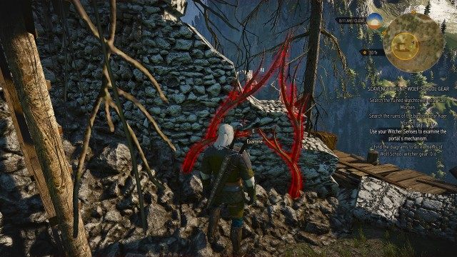 Use your Witcher Senses to examine the portal's mechanism.