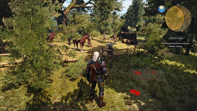 Find the missing horse using your Witcher Senses. / (Optional) Defeat the Scoia'tael.