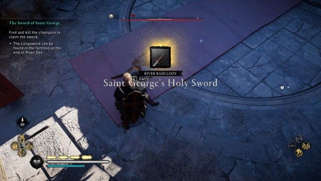 Find and kill the champion to claim the sword.
