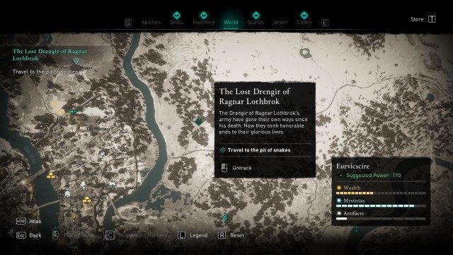assass creed end of snake quest