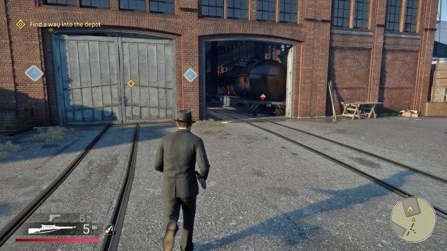 Find a way into the depot