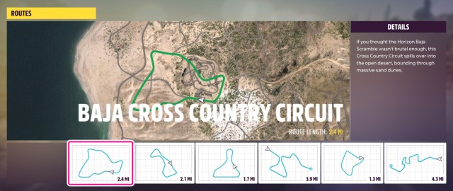 Baja Cross Country Circuit