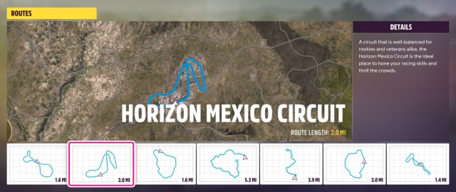 Horizon Mexico Circuit