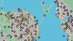 World Map / San Francisco Bay, Watch Dogs 2 Map