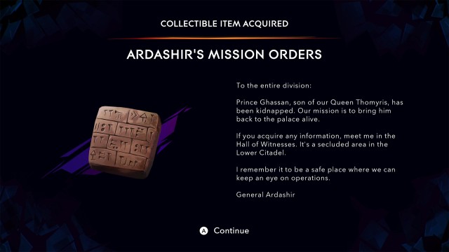 Ardashir's Mission Orders