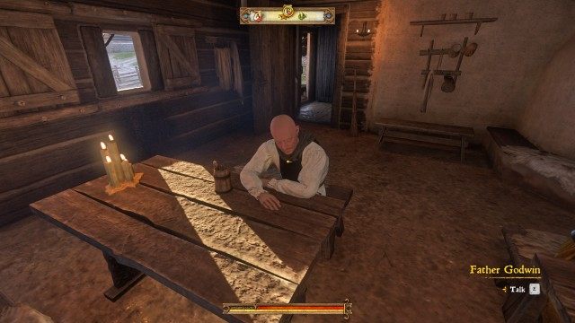 (Optional) Meet the parish priest in the tavern in the evening