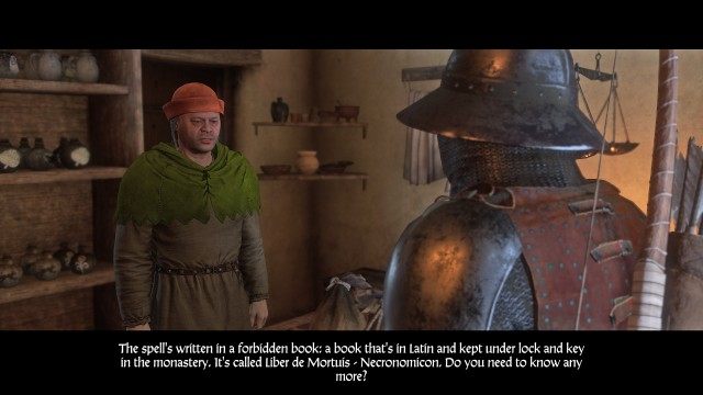 Ask the Apothecary in Rattay about banishing ghosts.